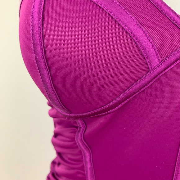 Bebe Magenta Strap/Strapless Dress - Picture 5 of 8